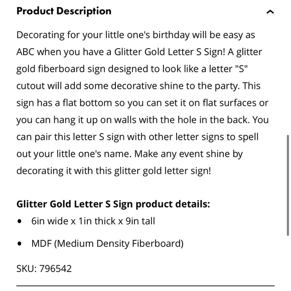 Gold Glitter Letters - Picture 10 of 16